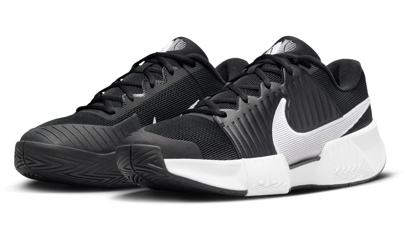 Мужские кроссовки теннисные Nike Zoom GP Challenge Pro - black/white/black  - купить по выгодной цене | Теннисный магазин Tennis-Store.ru