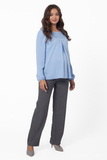 Блузка для беременных 15920 голубой