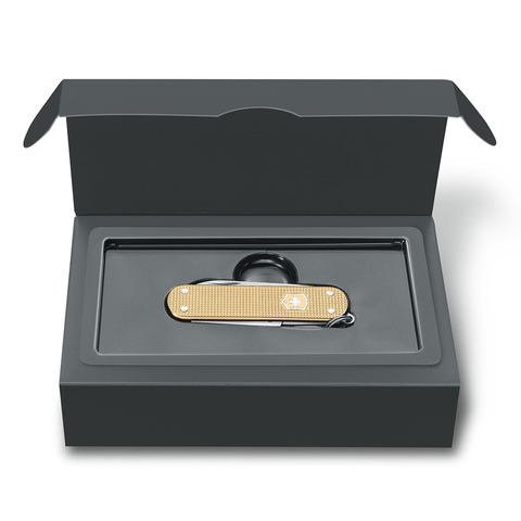 Нож-брелок Victorinox Classic Alox LE 2019, Champagne-Gold (0.6221.L19)