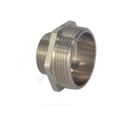 Ниппель латунь никель переходной Ду 50х32 (2"х1 1/4") НР SantechSystems