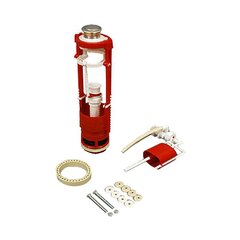 Арматура для бачка РБМ кнопочная, боковая подводка, АС-16.1М металлизированная