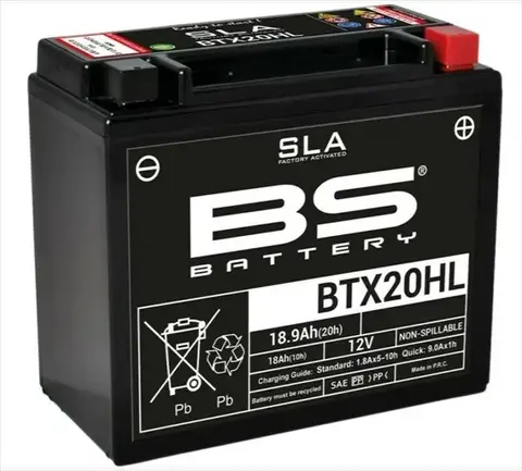 Аккумулятор BTX20HL/YTX20HL SLA