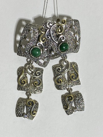 Гела (серьги из серебра)