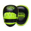 Лапы боксерские Leaders Curved Black/Green