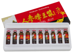 Королевское желе Маточное молочко и Женьшень (GINSENG ROYAL JELLY) / 10шт