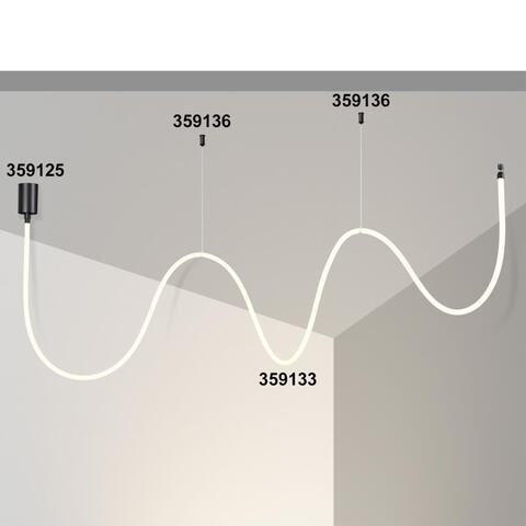 359125 KONST NT23 000 черный База для накладного монтажа светильников 359128-359133 IP20 15-40W 170-265V RAMO