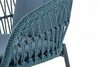 Кресло плетеное с подушками Grattoni Elba, синий