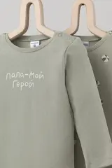 полукомбинезон для новорожденных  К 6342-2уп/шалфей,надувные мячики