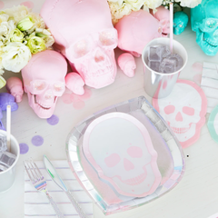 Тарелки маленькие "Pastel Sugar Skull" 8 шт. (18 см)