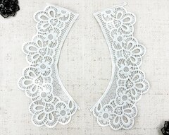 Воротник, р. 23,5х8,5 см, молочный