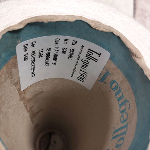 Меринос экстрафайн Tollegno 1900 Harmony 2/48 белый жемчужный