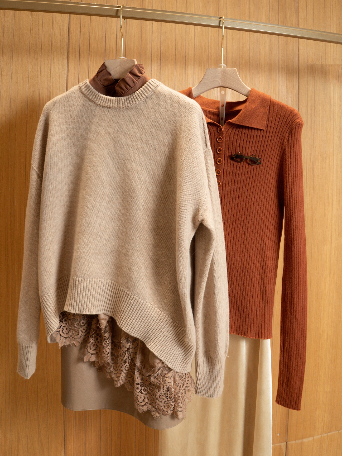 Джемпер из чистой шерсти с широкими резинками на рукавах и по низу