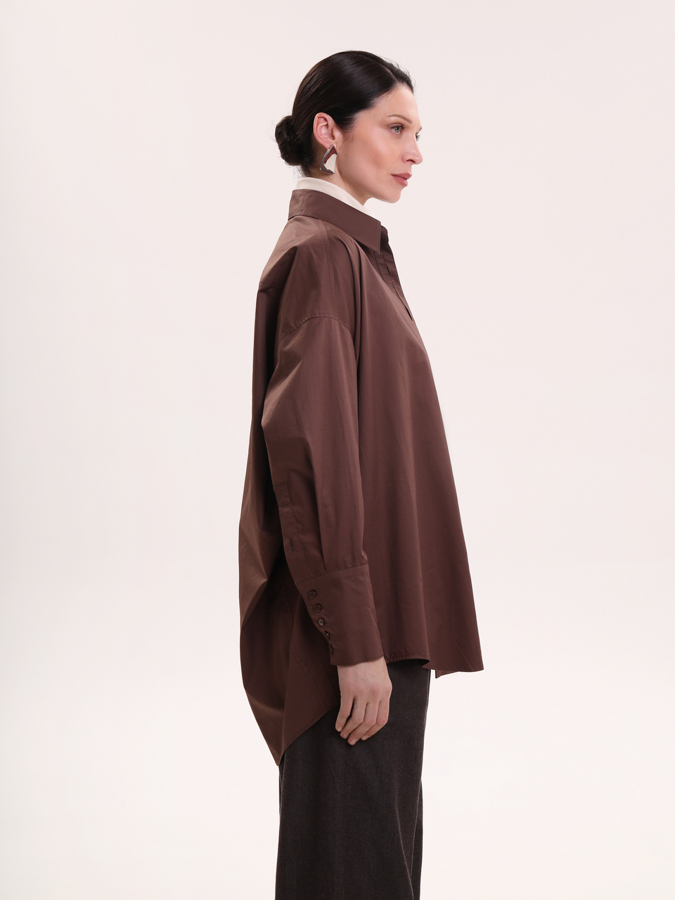 Рубашка хлопковая горячий шоколад