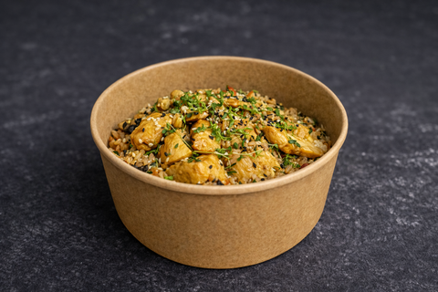 Жареный рис с цыпленком и яйцом обновленный