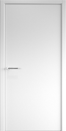 Дверь межкомнатная Альберо (Фрегат) Стиль (Эмаль) Стиль Флэт (с врезкой под замок), цвет белый, эмаль, глухая