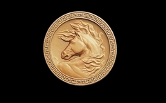 Силиконовый молд № 0327 медальон Голова коня