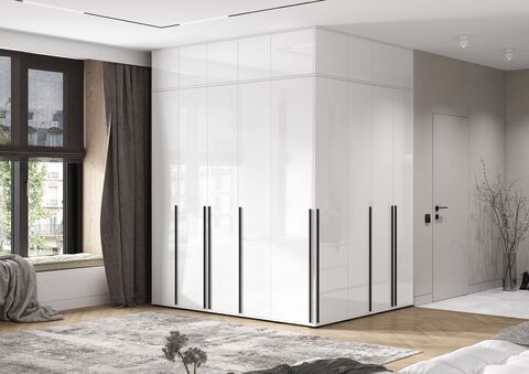 Комплект шкафов Норд №3 Белый глянец / Белый