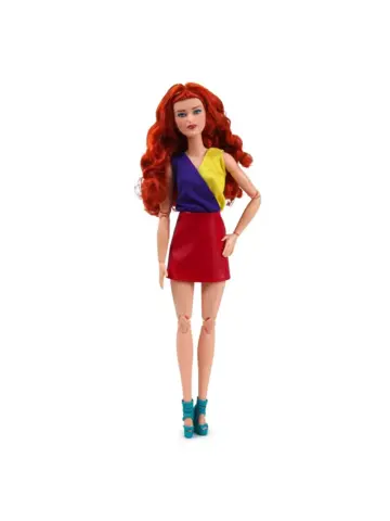 Кукла Looks с кудрявыми рыжими волосами HJW80