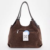 Сумка Саломея 456 эко-замша шоколад