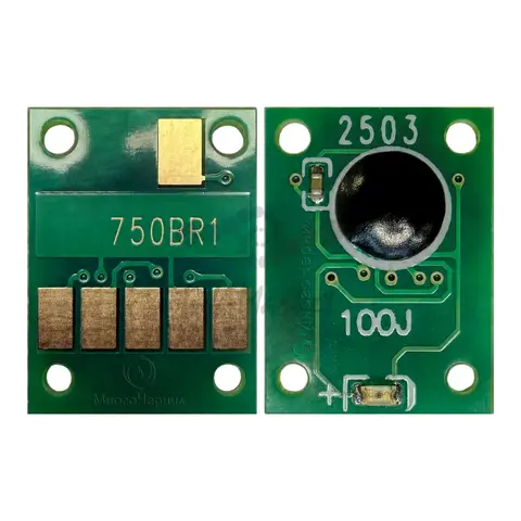 Чип для Canon PIXMA IX6870, IP8770, IP7270, IX6770, MX927, MX727, MG6670, MG6470, MG5670, MG5570, MG5470, MG7570, MG7170, MG6370 (совместимость PGI-750PGBK 6498B001, 6433B001), Pigment Black (пигментный черный), авто обнуляемый для картриджей, ПЗК, СНПЧ