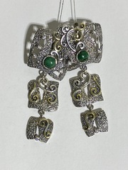 Гела (серьги из серебра)