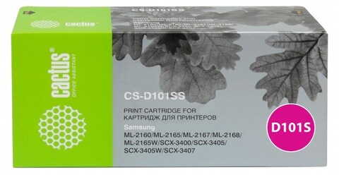 Картридж лазерный Cactus CS-D101SS MLT-D101S черный (1500стр.) для Samsung ML-2160, 2165, 2167, 2168, SCX-3400, 3405