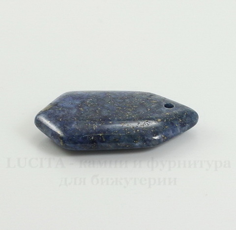 Подвеска Ляпис Лазурит (прессов., тониров) (цвет - темно-синий) 34,6х21,9х6,6 мм №161