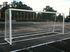 Футбольные ворота алюминиевые 2х5 м. юниорские (пара), кв. 80х80мм.