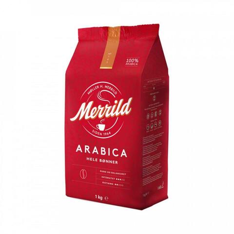 Купить Кофе в зернах Merrild Arabica Hele Bonner, 1 кг (Меррилд) по цене 1550 руб в интернет магазине ShopKofe