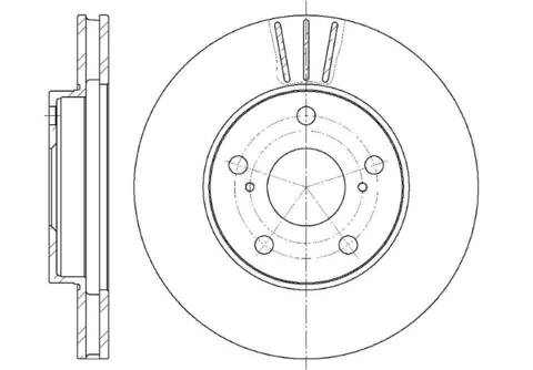 Диск тормозной вентилируемый G-brake  GR-02451