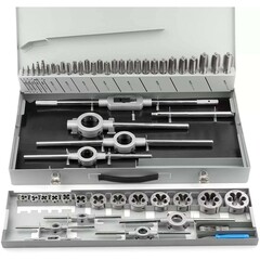 Набор метчиков и плашек M3 -M24 HSS-G 64пр H-Tools 08331050 (З)