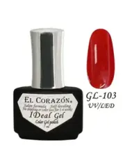 El Corazon Гель-лак IDeal Gel №GL-103 красный, 7 мл   UV/LED