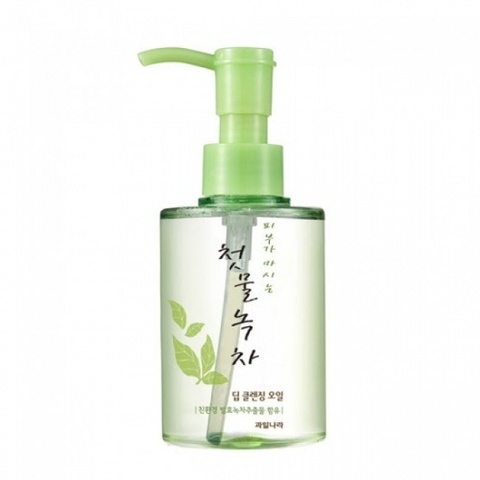 Welcos Green Tea масло очищающее Green Tea Deep Cleansing Oil