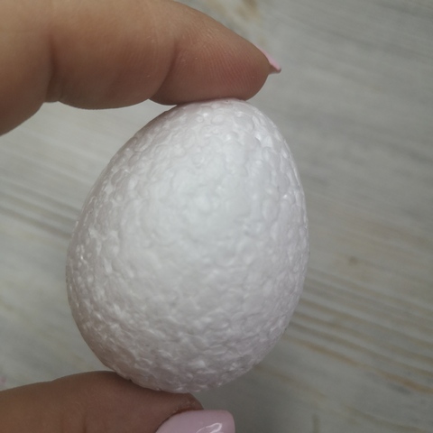 Яйцо из пенопласта 5х5,3 см