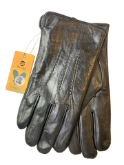 Регал.Кожа теленка.СЕНСОРНЫЕ. Подклад плюш-флис.Перчатки.Мужские.10 шт в упаковке.