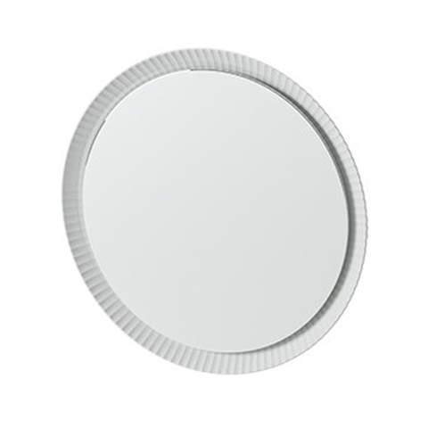 ArtCeram ACS018 01 ArtCeram Зеркало Lord Ø 76 см в керамической раме с LED-подсветкой и сенсорным выключателем, цвет белый