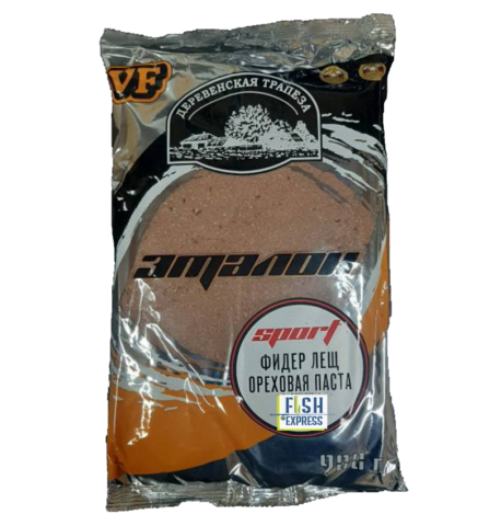 VF Фидер Лещ ореховая паста  ЭТАЛОН SPORT 0,9кг/10шт/уп цвет прикормки светло-коричневый
