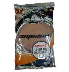 VF Фидер Лещ ореховая паста  ЭТАЛОН SPORT 0,9кг/10шт/уп цвет прикормки светло-коричневый
