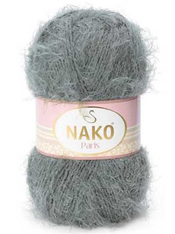 Пряжа Nako Paris 1690 серый