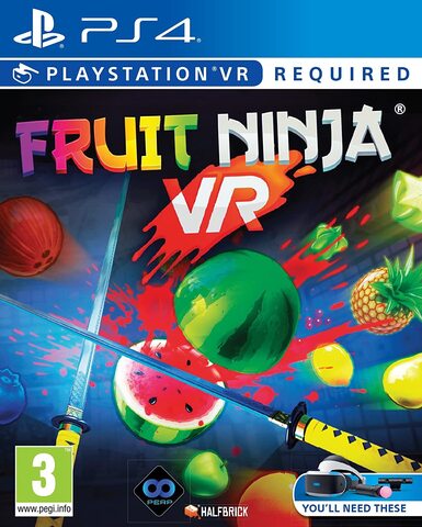 Fruit Ninja (гарнитура PS VR обязательна) (диск для PS4, полностью на английском языке)