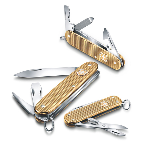 Нож-брелок Victorinox Classic Alox LE 2019, Champagne-Gold (0.6221.L19)