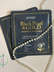 Petitfee Маска для лица гидрогелевая жемчуг/золото - Black pearl&gold hydrogel mask pack, 32г