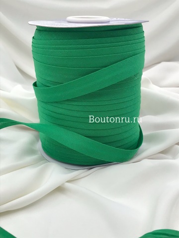Косая бейка хлопок №060 зеленая GAMMA GK-15C 14-15 мм