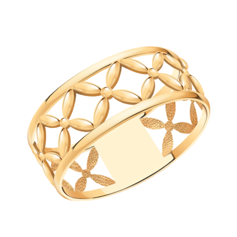 11159- Кольцо сетка из золота 585 пробы