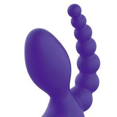 Фиолетовый безремневой страпон с пультом ДУ 7’’ Remote Control Strapless - 24 см. - 