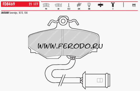 FDB469 Тормозные колодки дисковые OE 'PREMIER'