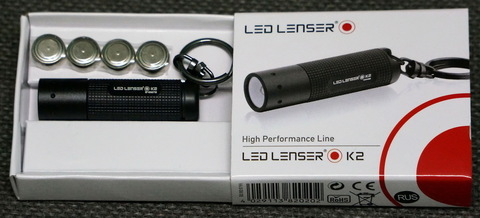 Фонарь брелок Led Lenser K2 черный лам.: светодиод  LR41 (8202)