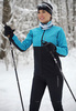 Женский утеплённый лыжный костюм Nordski Premium Breeze-Black с высокой спинкой