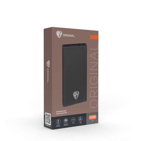 Аккумулятор мобильный BY 10000 мАч, 2xUSB, 2А (031-005)