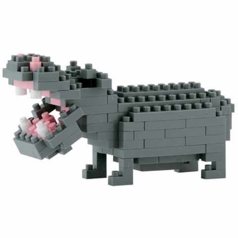 Мини-конструктор Nanoblock (Наноблок)"Бегемот", 130 элементов